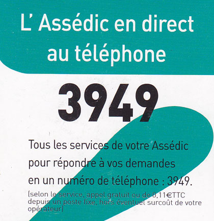 Actualisation assedic 3949