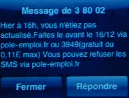 pole emploi actualisation