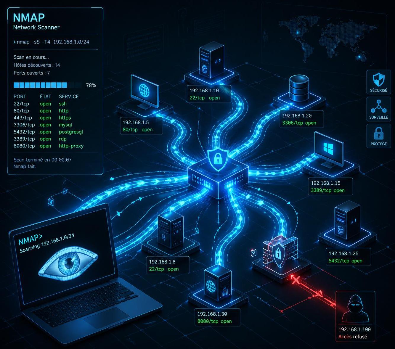 découvrez pourquoi nmap demeure un outil incontournable pour analyser et sécuriser les réseaux, grâce à ses fonctionnalités avancées de scan et de détection des vulnérabilités.