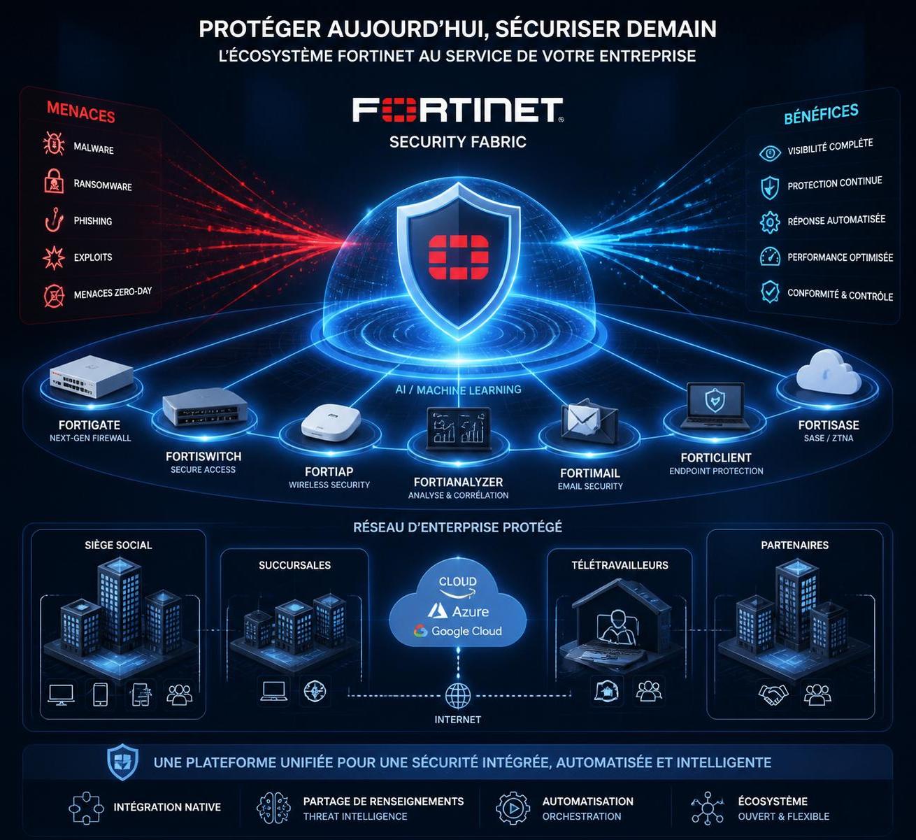 découvrez comment fortinet, leader mondial de la cybersécurité, protège efficacement les entreprises contre les cyberattaques grâce à ses solutions innovantes et performantes.