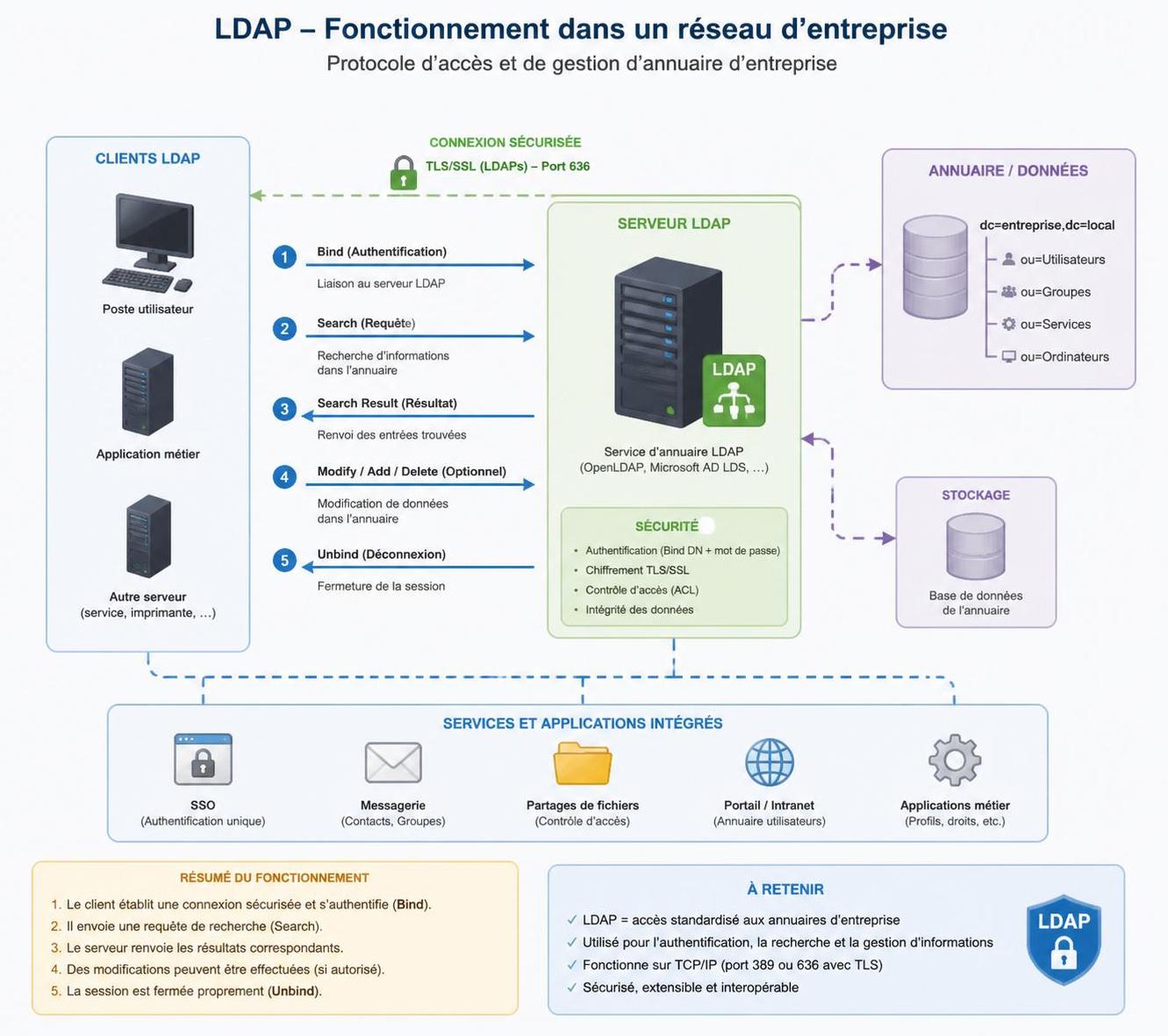 découvrez les enjeux clés du protocole ldap pour sécuriser efficacement l’annuaire d’entreprise et protéger les données sensibles.