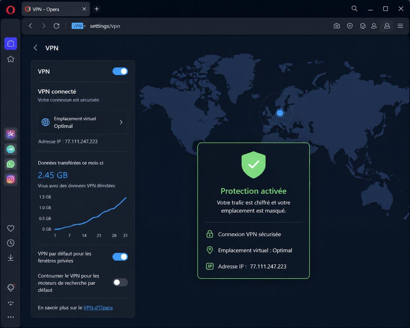 découvrez opera vpn gratuit, une solution simple et efficace pour protéger votre vie en ligne sans frais ni complications, garantissant confidentialité et sécurité sur tous vos appareils.
