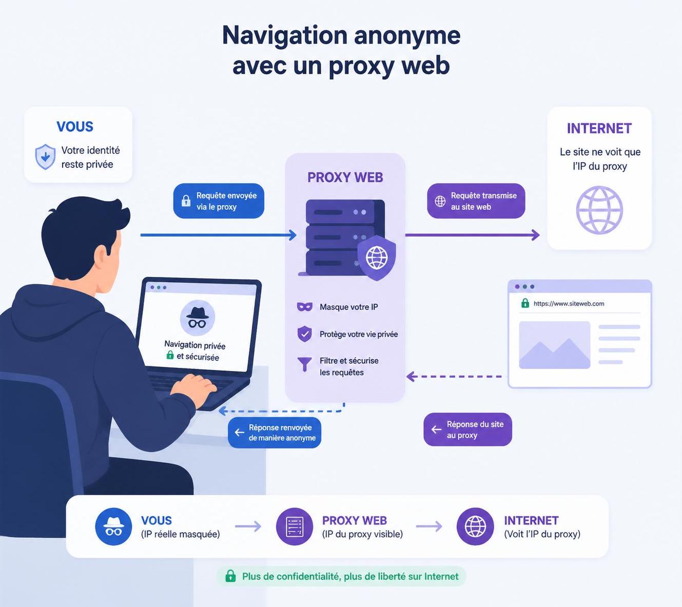 découvrez comment proxysite permet de naviguer anonymement sur internet, en protégeant votre vie privée et en contournant les restrictions géographiques pour une expérience web sécurisée et libre.