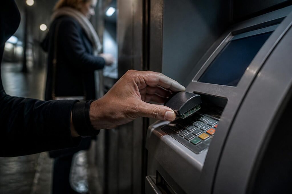 découvrez comment les fraudeurs utilisent le skimming pour dérober vos données bancaires rapidement et apprenez à vous protéger contre ce danger croissant.