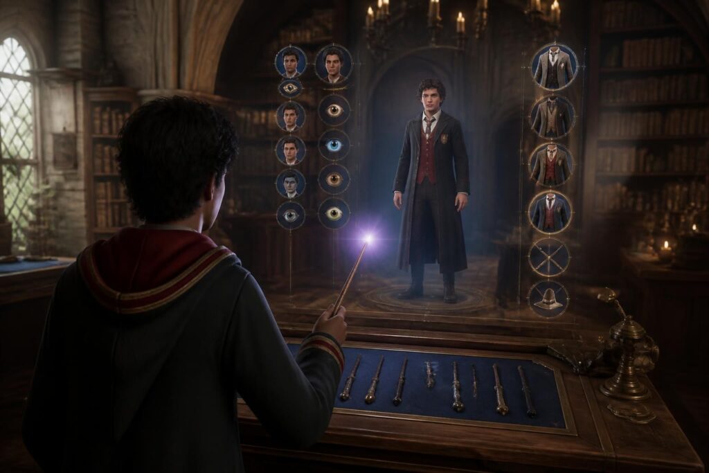 découvrez comment changer l'apparence, modifier votre personnage et personnaliser votre équipement dans hogwarts legacy pour une expérience de jeu unique.