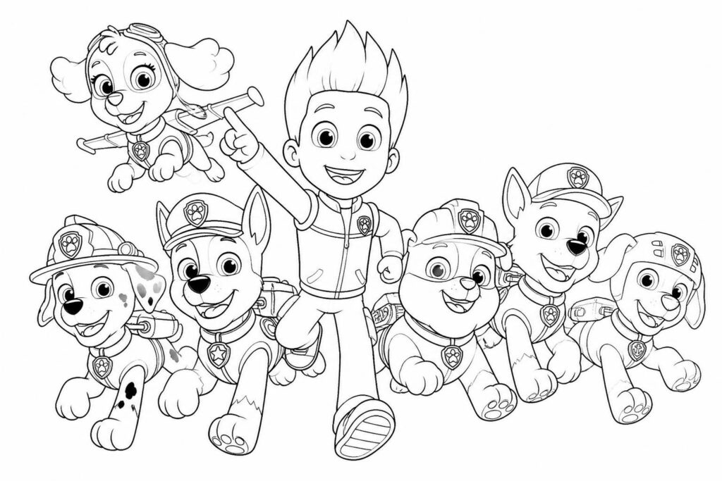 téléchargez et imprimez des dessins pat patrouille gratuits à colorier, parfaits pour divertir et développer la créativité des enfants.