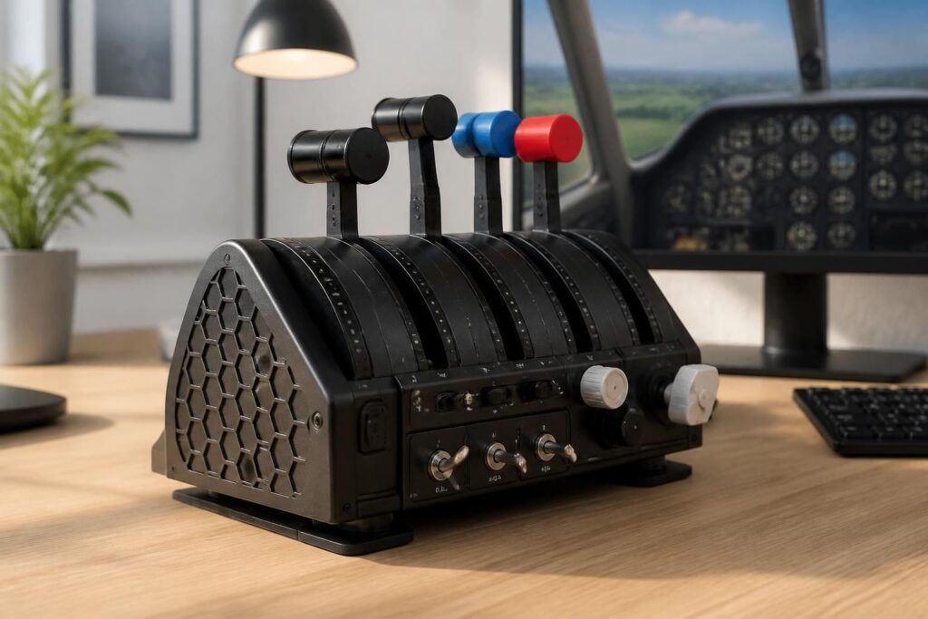 découvrez notre avis détaillé sur le honeycomb bravo throttle quadrant, ses performances et ses compatibilités avec différents simulateurs de vol. informez-vous avant d'acheter.