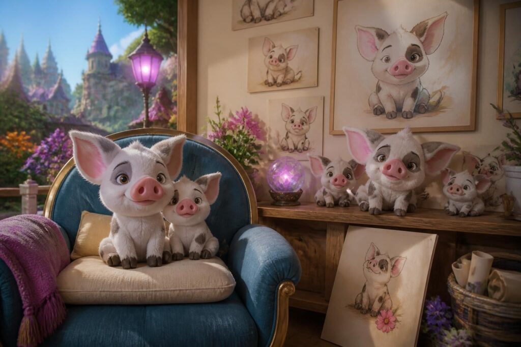 découvrez l'univers de pua vaiana dans disney dreamlight valley : peluches adorables, dessins colorés et ses apparitions magiques dans le jeu.
