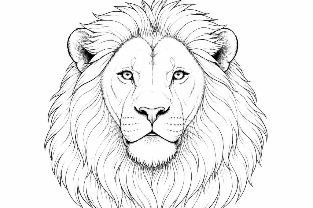 téléchargez et imprimez facilement un dessin du roi lion pour colorier. parfait pour les enfants et les adultes, amusez-vous en famille avec ce coloriage simple et ludique.